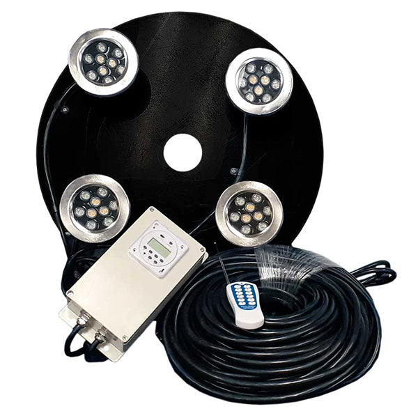 EasyPro 4 light kit RGBW Olympus Fountains 1.5 hp 100' Cord