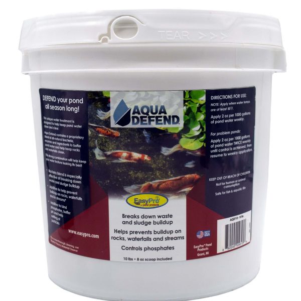 Aqua Defend™ All-Natural Pond Water Treatment 10 lbs Pail