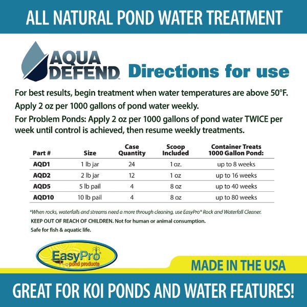 EasyPro Aqua Defend™ All-Natural Pond Water Treatment 5 lbs Pail