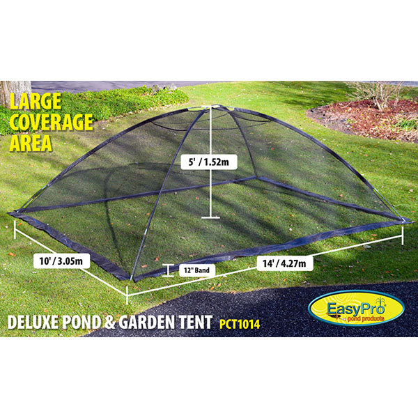 EasyPro Deluxe Pond Cover Tents Zippered Access 13' x 17' - POLE ONLY