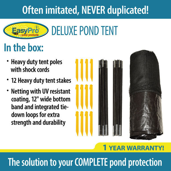 EasyPro Deluxe Pond Cover Tents Zippered Access 10' x 14'