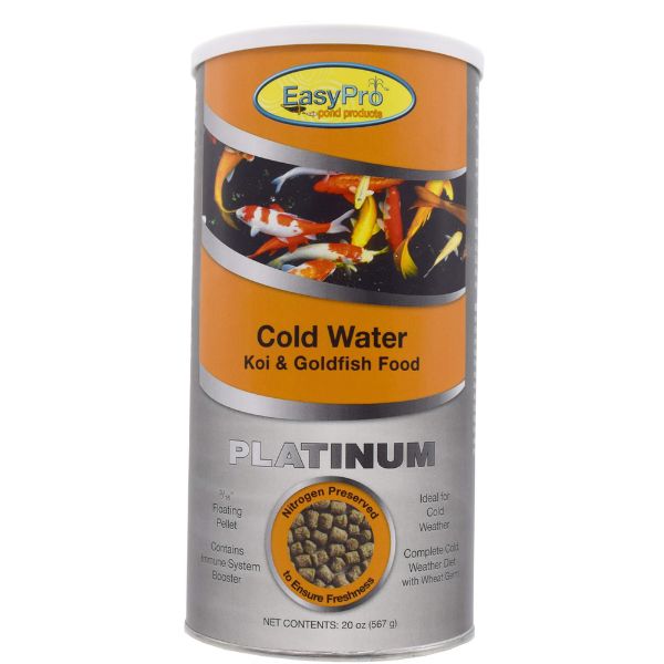 EasyPro Platinum Koi & Goldfish Food – Cold Weather Food – 20 oz. Canister