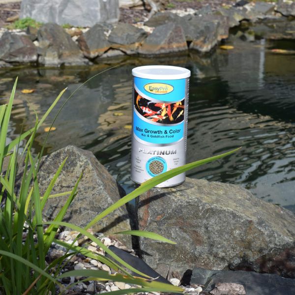 EasyPro Platinum Koi & Goldfish Food – Max Growth & Color – 20oz canister