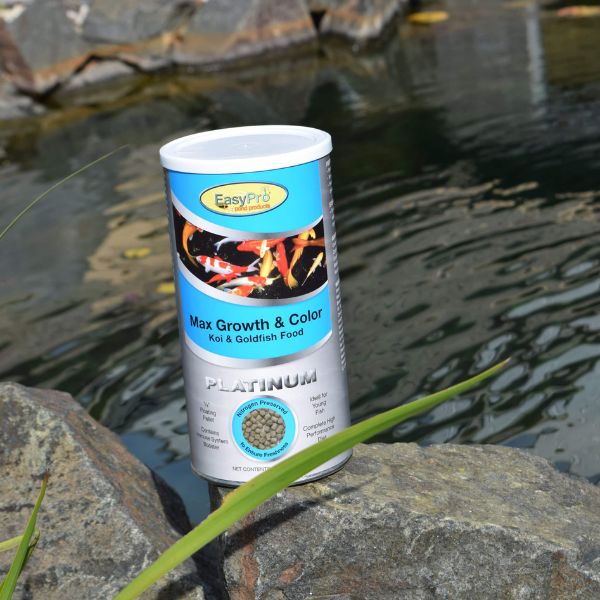 EasyPro Platinum Koi & Goldfish Food – Max Growth & Color – 20oz canister