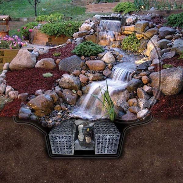 EasyPro Pro-Series™ Large Just-A-Falls Kit 50' Spillway (18' Stream)