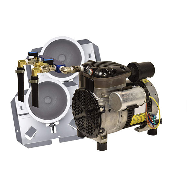 EasyPro Rocking Piston Pond Aeration System 1/4 HP 2 Valve Kit