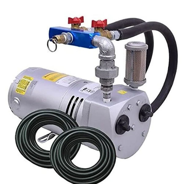 EasyPro Rotary Vane Pond Aeration System 1/4 HP Kit Quick Sink Tubing No Diffusers