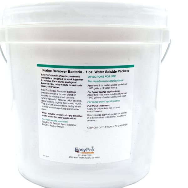 EasyPro Sludge Remover Bacteria – 5 lbs. 1oz Water Soluble Packs