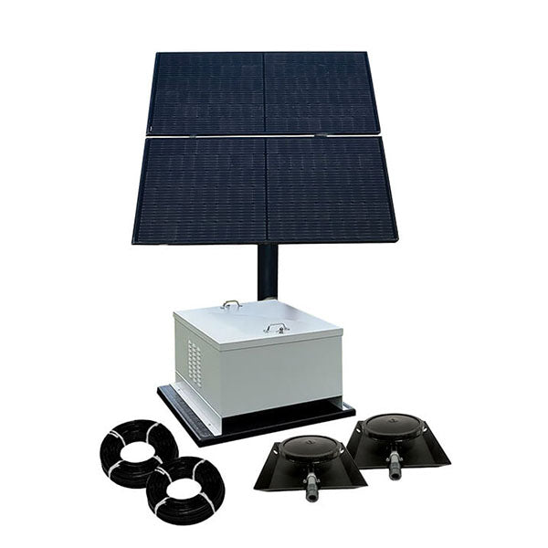 Flow Diffuser In Solar Array EasyPro Solar Aeration System 2 Diffusers — Lake n Pond
