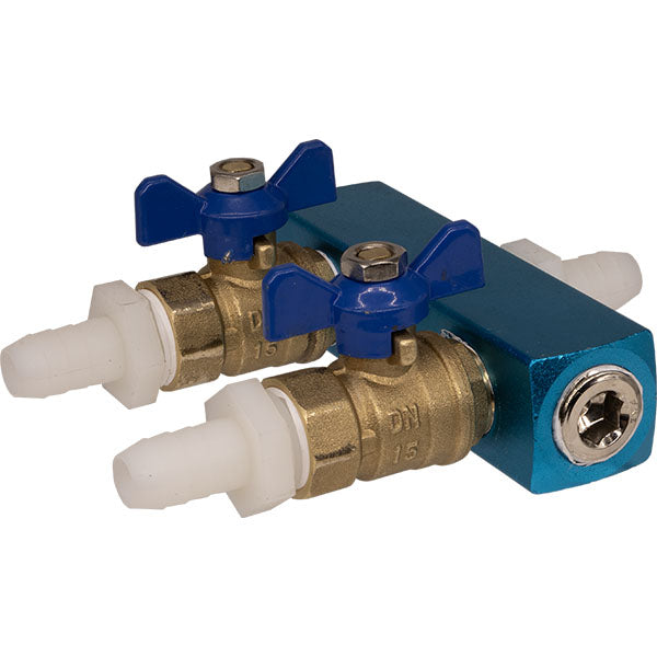 EasyPro 2 way 1/2 Valve Splitters Higher Flow Water Air Lines — Lake n Pond