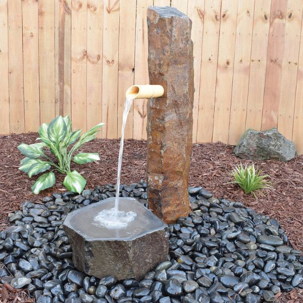 EasyPro Tranquil Décor Bamboo Basalt Fountain