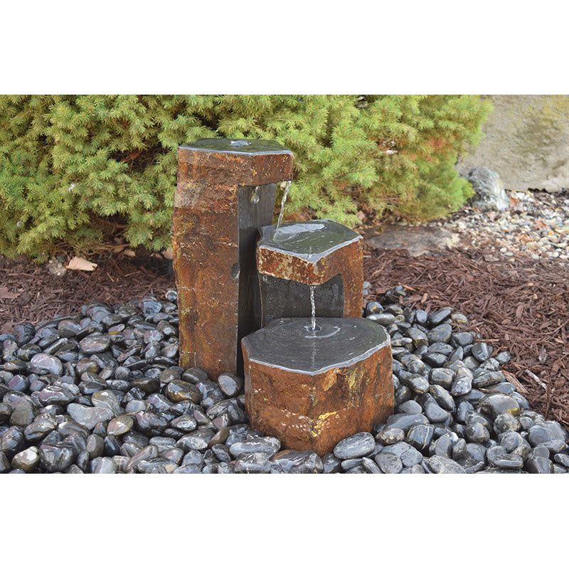 EasyPro Tranquil Décor Keyed Spillway Basalt Set