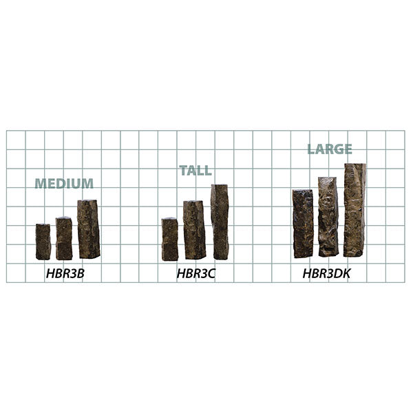 EasyPro Tranquil Décor Large Polished Top Basalt Complete Kit 32″ 38″ 44″