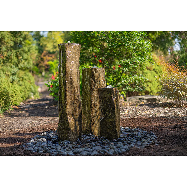 EasyPro Tranquil Décor Medium Polished Top Basalt Three Pack Complete Kit 14" 20" 27"