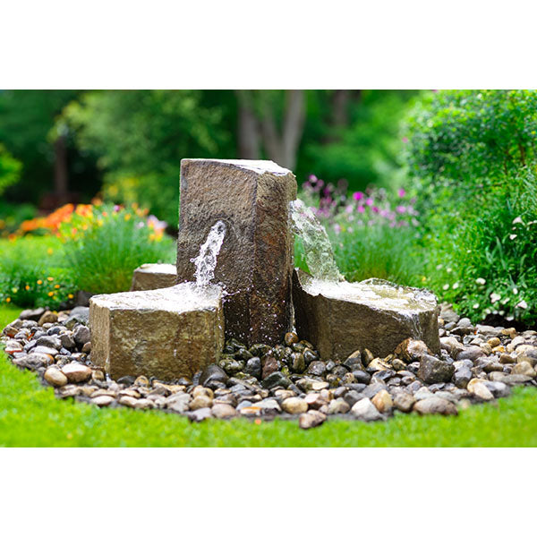EasyPro Tranquil Décor Trilogy Basalt Fountain Complete Kit 4 Stone Set