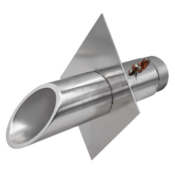 EasyPro Vianti Falls Stainless 2" Round Scupper with diamond wall plate