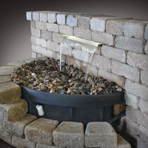 Vianti Falls – 23" Extended Lip Spillway Kit w/ Blue LED