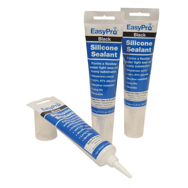 Black 100% Silicone Sealant 2.8oz squeeze tube