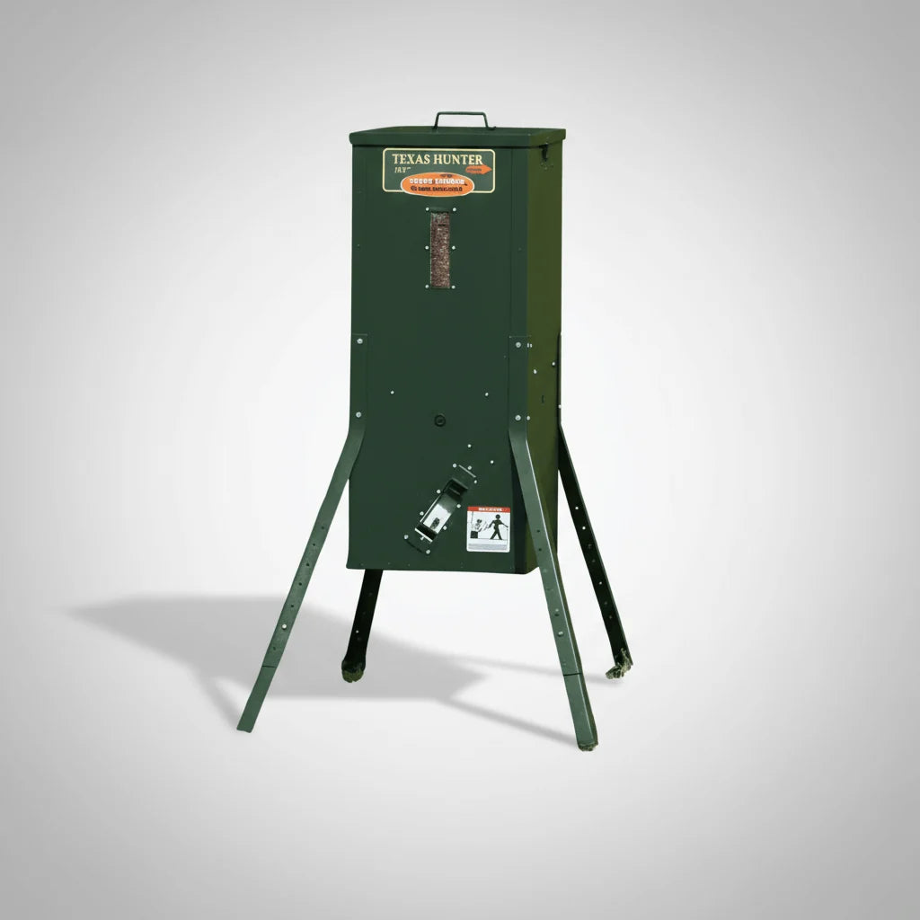Outdoor Water Solutions Texas Hunter Solar Fish Feeder For Pond