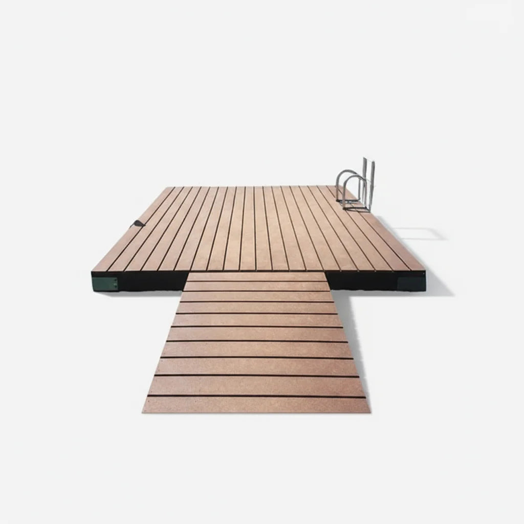 Outdoor Water Solutions Floating Pond Dock 10'x10' Swim Platform