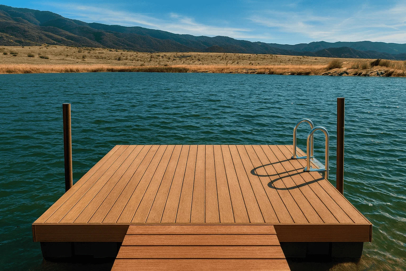 Outdoor Water Solutions Floating Pond Dock 10'x10' Swim Platform