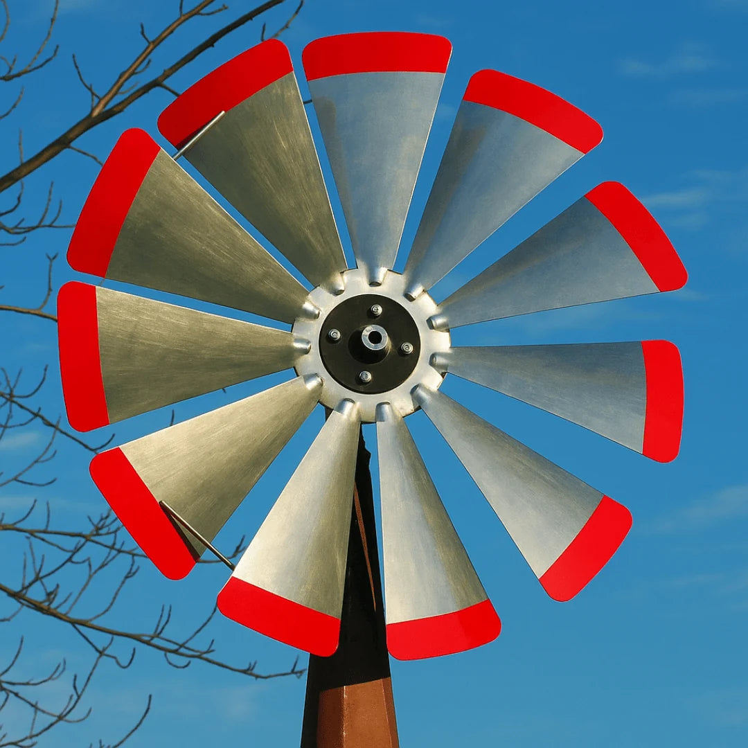 Outdoor Water Solutions Red-Tipped 30" Garden Windmill Fan Replacement