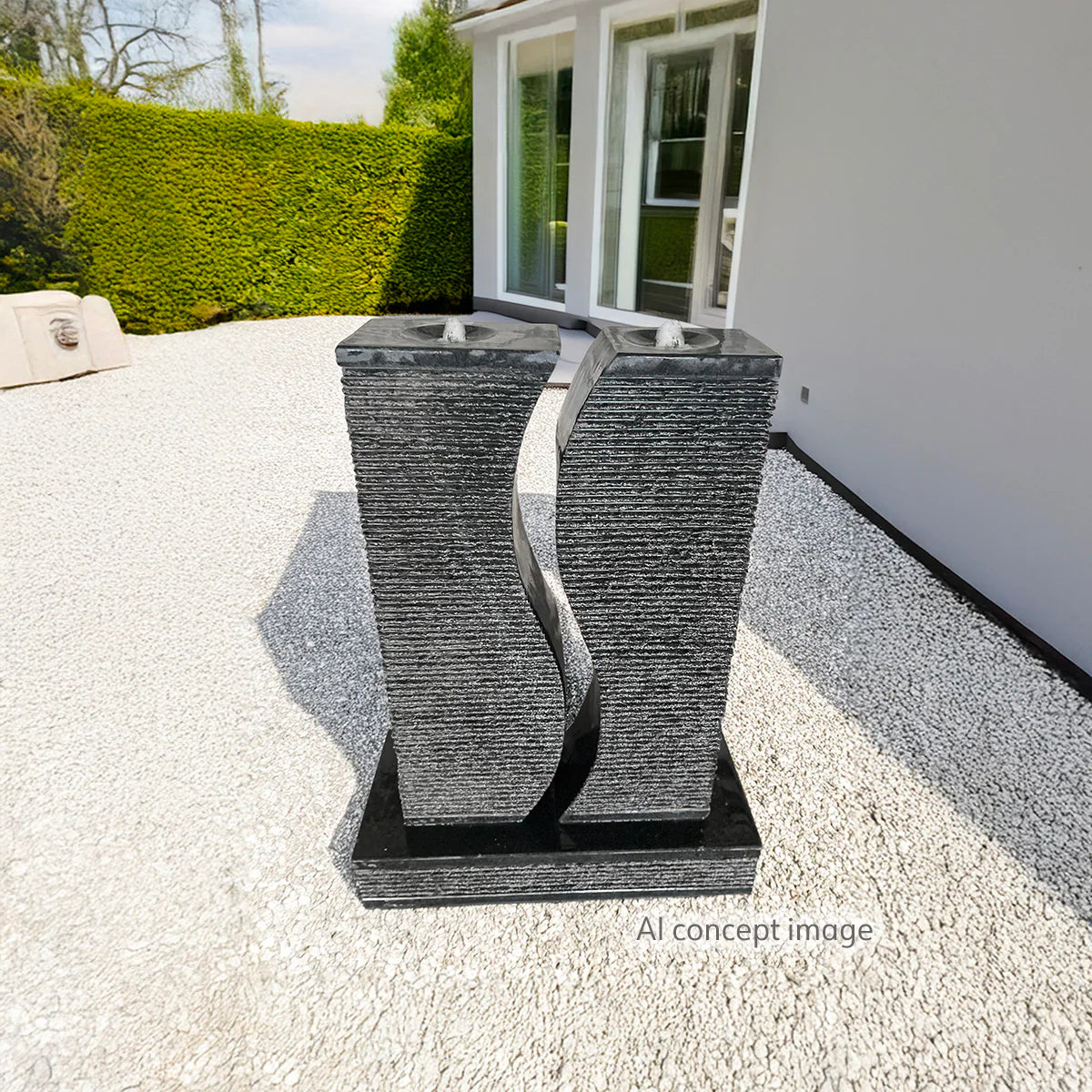 EasyPro Tranquil Décor Riverbend Granite Columns Fountain - Stones Only