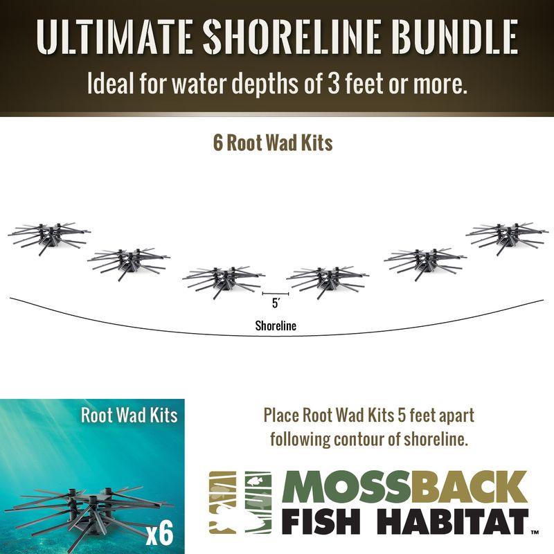 Outdoor Water Solutions 3' - 5' Depth 6x Ultimate Bait / Sport Fish Habitat