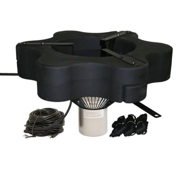 Fountain Aerator 2.3 VFX 2 HP 8 Solar Panels with Grid Blender Option