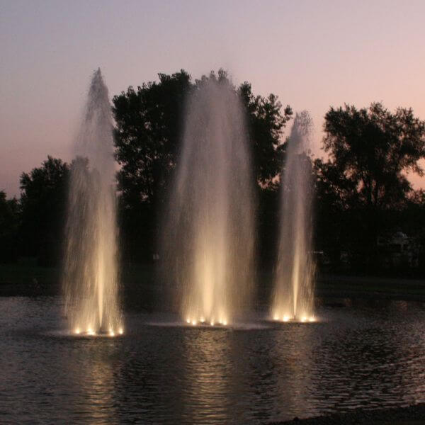 Kasco Marine WaterGlow 19W Stainless Steel LED 3 Light Kit 1/2 Acre Fountain 3