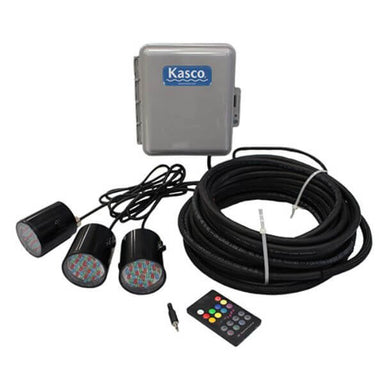 Kasco Marine WaterGlow 3 LED RGB Light Kit with Programmable Remote 12 Acre