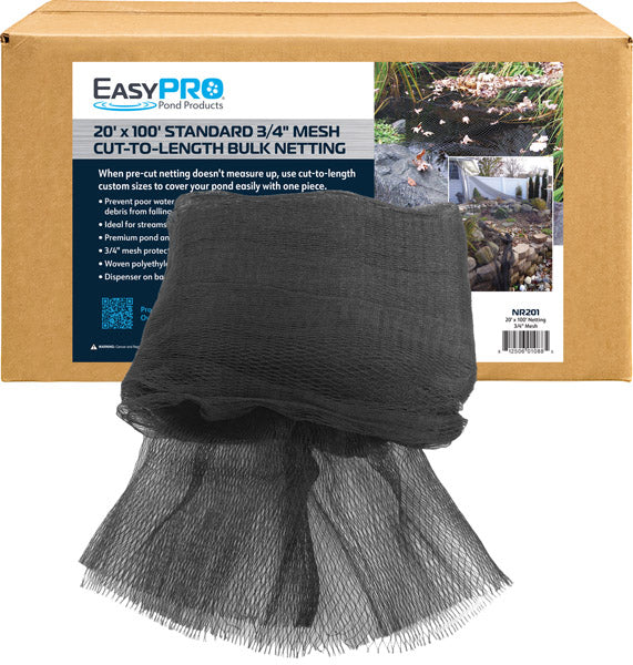 EasyPro 3/4" 20' X 100' Boxed Premium Pond Cover Netting