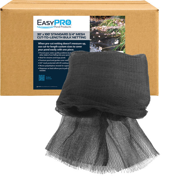 EasyPro 3/4" 30' X 100' Boxed Premium Pond Cover Netting