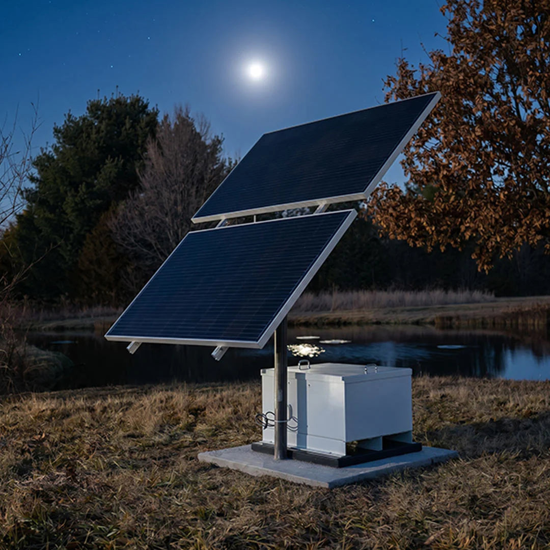Outdoor Water Solutions NightAir 2.2 CFM Solar Pond Aerator + Battery
