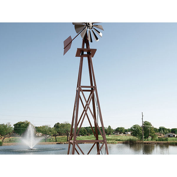 Outdoor Water Solutions Large Backyard Bronze Windmill