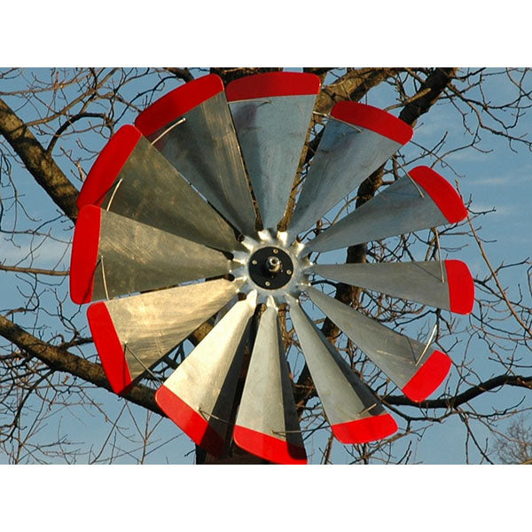 Outdoor Water Solutions Large Wooden Windmill Complete Replacement Head