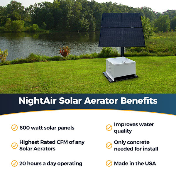 OWS NightAir I Battery Back Up Solar Aerator