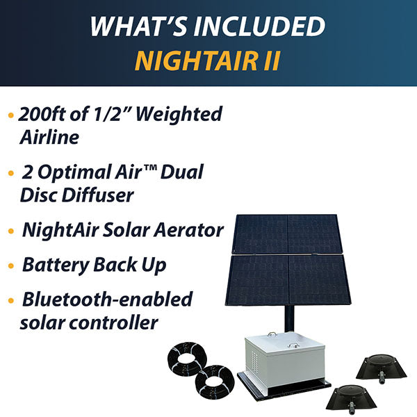 OWS NightAir II Battery Back Up Solar Aerator