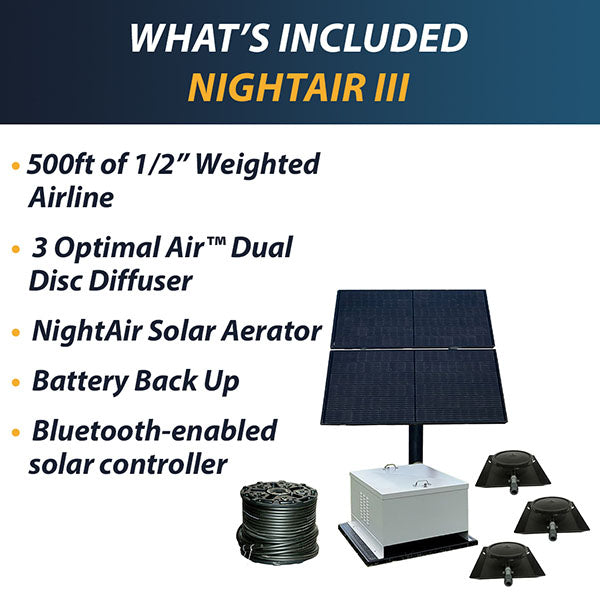 OWS NightAir III Battery Back Up Solar Aerator