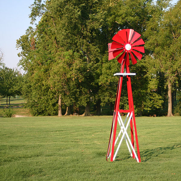 Outdoor Water Solutions Small Backyard Windmill Multiple Color Options