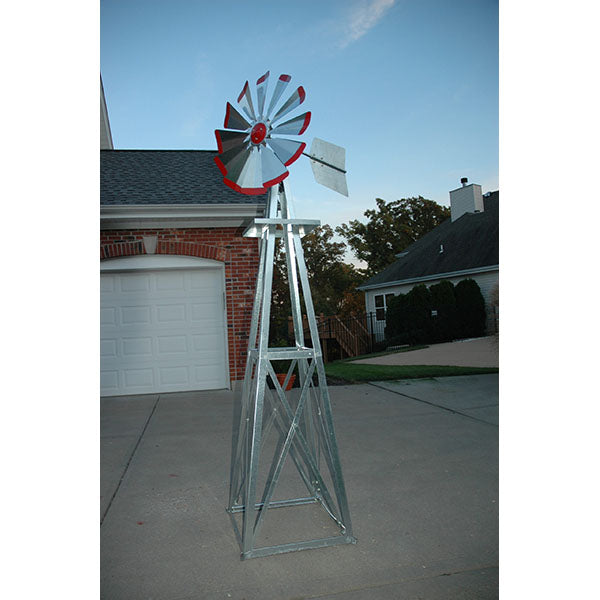 Outdoor Water Solutions Small Backyard Windmill Multiple Color Options