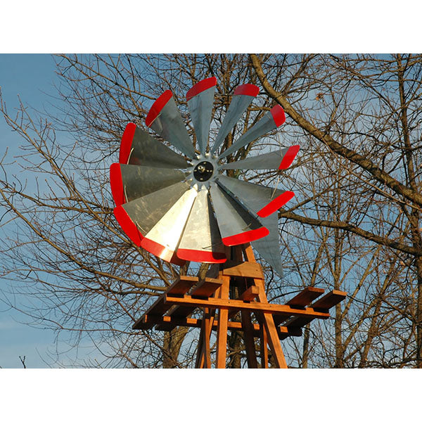 Outdoor Water Solutions Small Wood Backyard Windmill (Discontinued ...