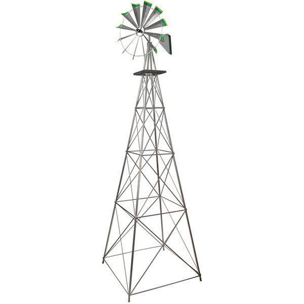 Outdoor Water Solutions 12' 1-2 Color Ornamental Windmill System 4 Leg ...