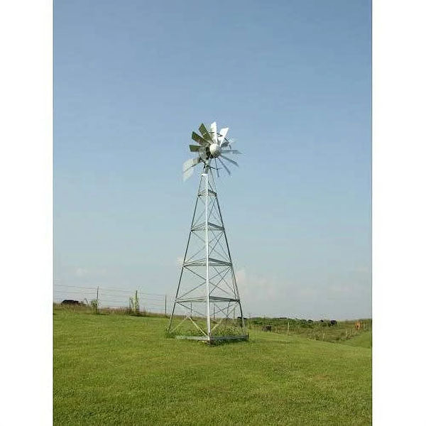 Outdoor Water Solutions 20' 1-2 Color Ornamental Windmill System 3 Leg Complete