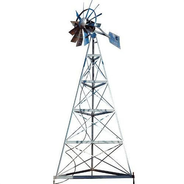 Outdoor Water Solutions 24' 1-2 Color Ornamental Windmill System 3 Leg Complete
