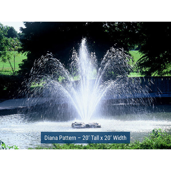 Outdoor Water Solutions 2hp Display Fountain with Diana Nozzle