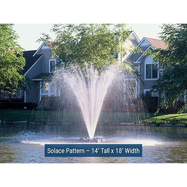 Outdoor Water Solutions 2hp Display Fountain with Solace Nozzle