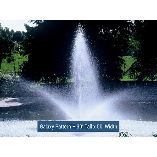 Outdoor Water Solutions 5hp Display Fountain with Galaxy Nozzle