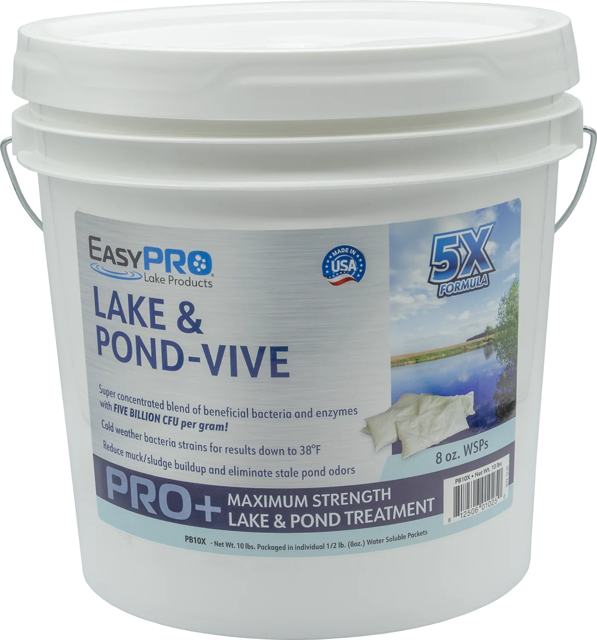 EasyPro Pond Vive Bacteria Water Soluble Packs 10 lbs Pail