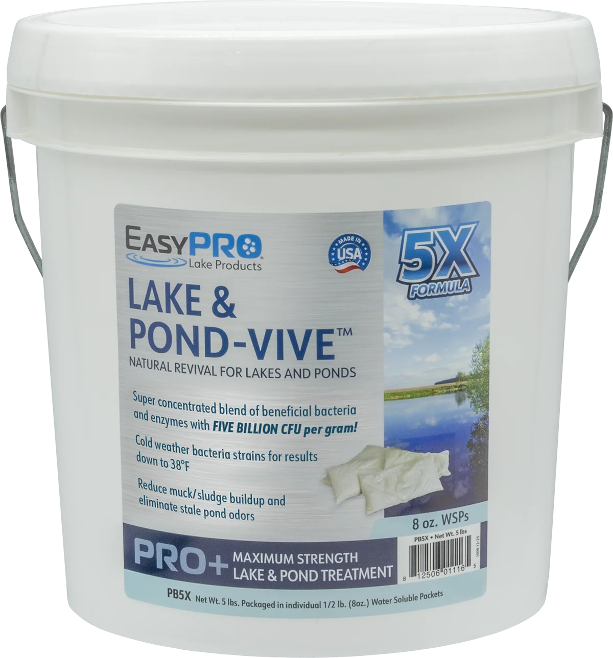 EasyPro Pond Vive Bacteria Water Soluble Packs 5 lbs Pail